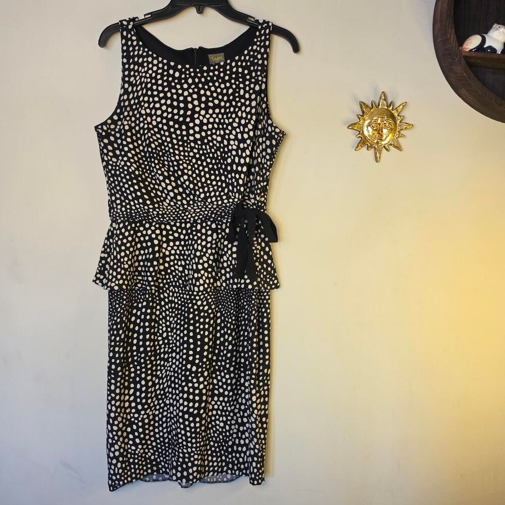 Taylor Women's Black and White Dress